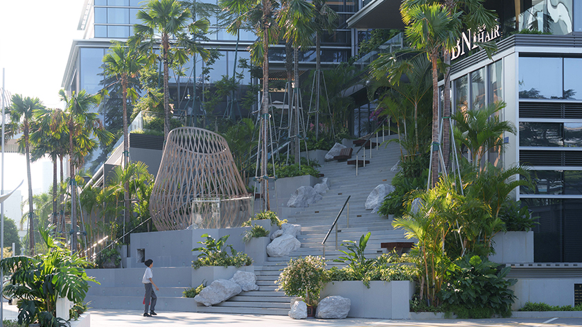 字节跳动厦门办公楼园林景观专业分包工程